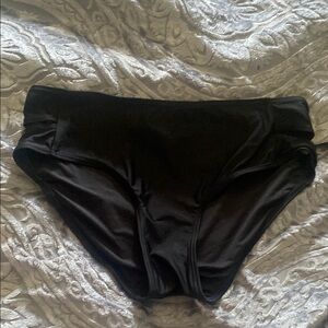 Black high waisted bikini bottoms